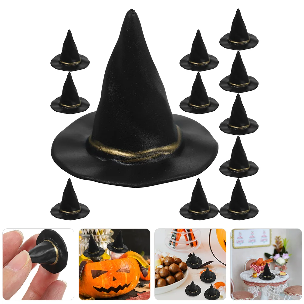 House Supplies Miniature Hats Tiny Party Witch for Halloween Wreath Decorations