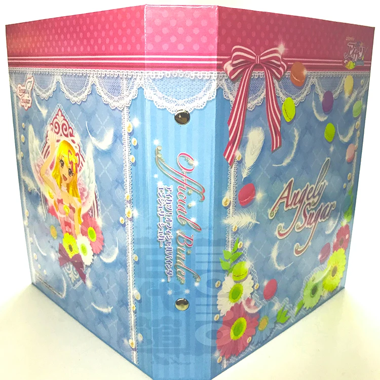 Aikatsu Card Book Girl Collect Kawaii Cosplay Props Model Child Idol Hoshimiya Ichigo Card Storage Book Spot Goods Birthday Gift