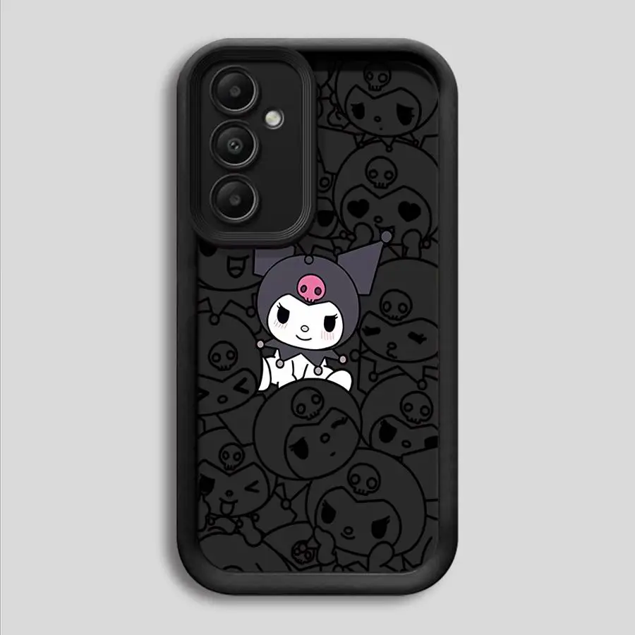 Custodia Cartoon Kuromi Melody per Samsung Galaxy A36 A33 A26 A22 A34 A56 A32 A16 A23 A12 A14 A24 A13 Soft Shell