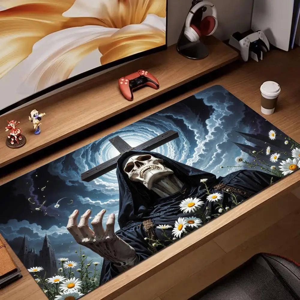 

Skeleton Man Design Mouse Pad rubber anti-slip Desk Mat gamer pc accessories Gaming mat keypad expansion mousepad office pad