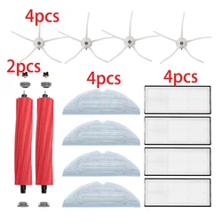 Peças de aspirador para Xiaomi Roborock, Mop Pano, Filtro HEPA, Escova Lateral Principal, Acessórios De Reposição, S7, S70, S75, S7Max, S7MaxV, T7s