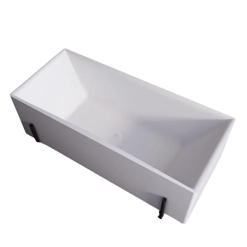 

Acrylic bathtub with tripod household small apartment retro oval Japanese princess double bathtub