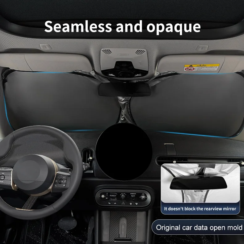 Auto Frontscheibe Sonnenschutz Abdeckung Blöcke UV Ray Reflektor Für Mini Cooper F56 F60 F65 F66 F55 R56 R60 J01 J05 Windschutzscheibe Sonnenschirm – Detail 6