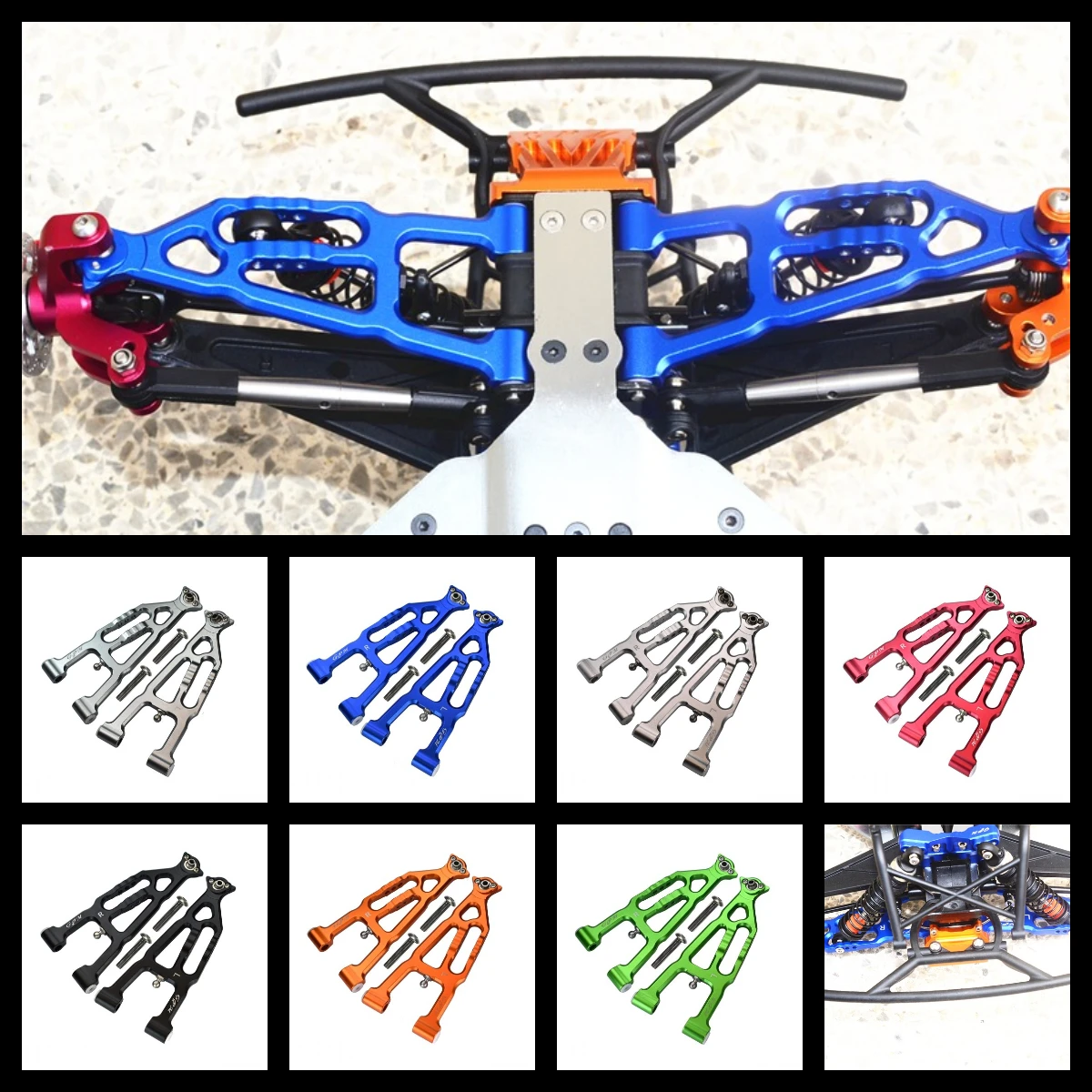 

GPM Aluminum Front Lower Suspension Arm For LOSI 1/10 Baja Rey 1.0