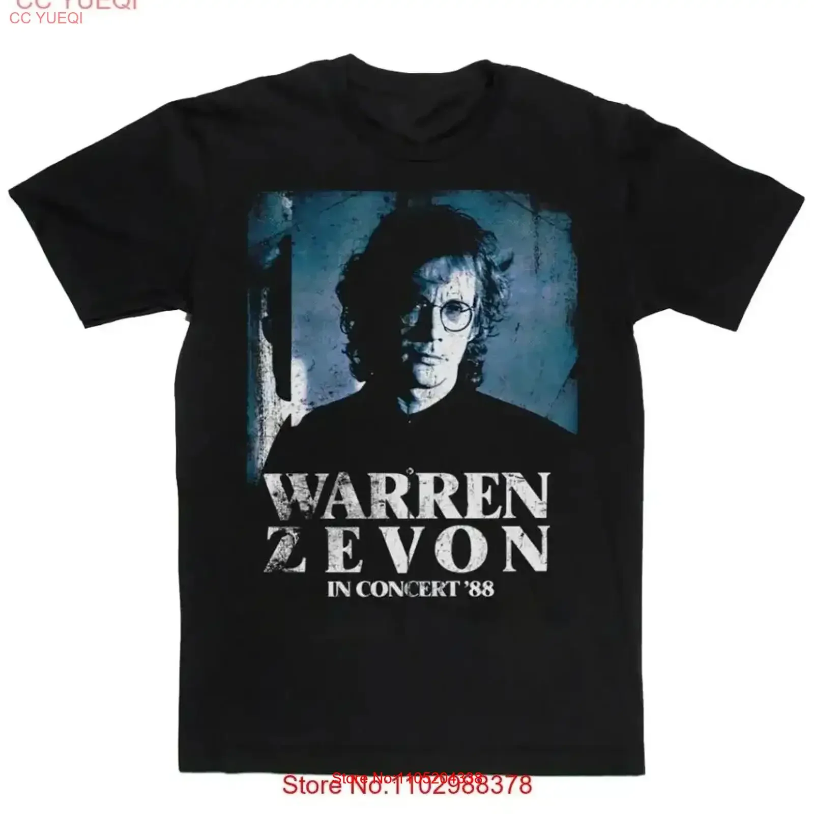 Warren Zevon In Concert Black T Shirt All Size S To 5XL BO076 vintage Washed homme streetwear Stylish Casual Stretched