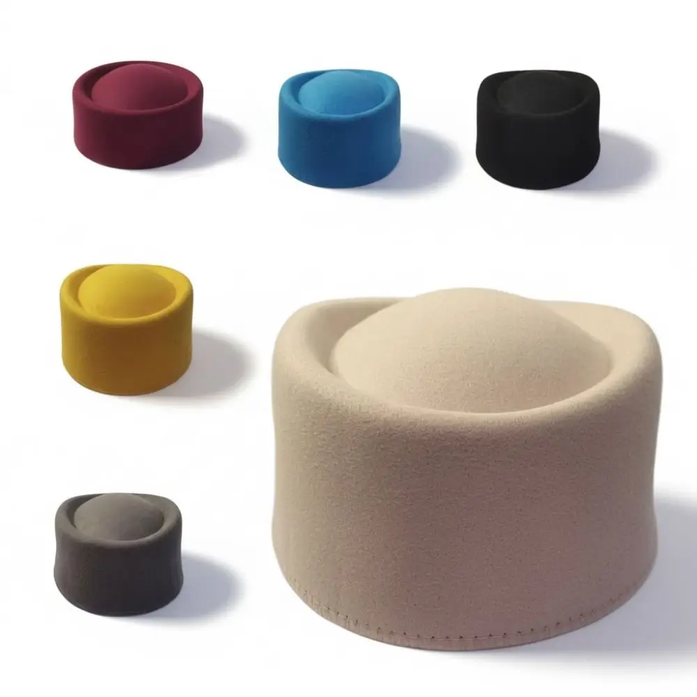 Modischer Formeller Zylinderhut mit Harter Kuppel, Elegante Fedora-Hüte, Charmante Vielseitige Millinery-Baskenmützen für den Winter