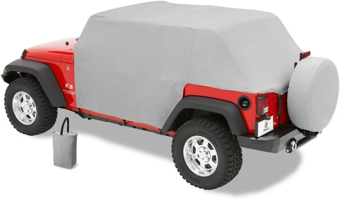 Charcoal All Weather Trail Cover for 2007-2018 Wrangler Unlimited, Charcoal/Gray