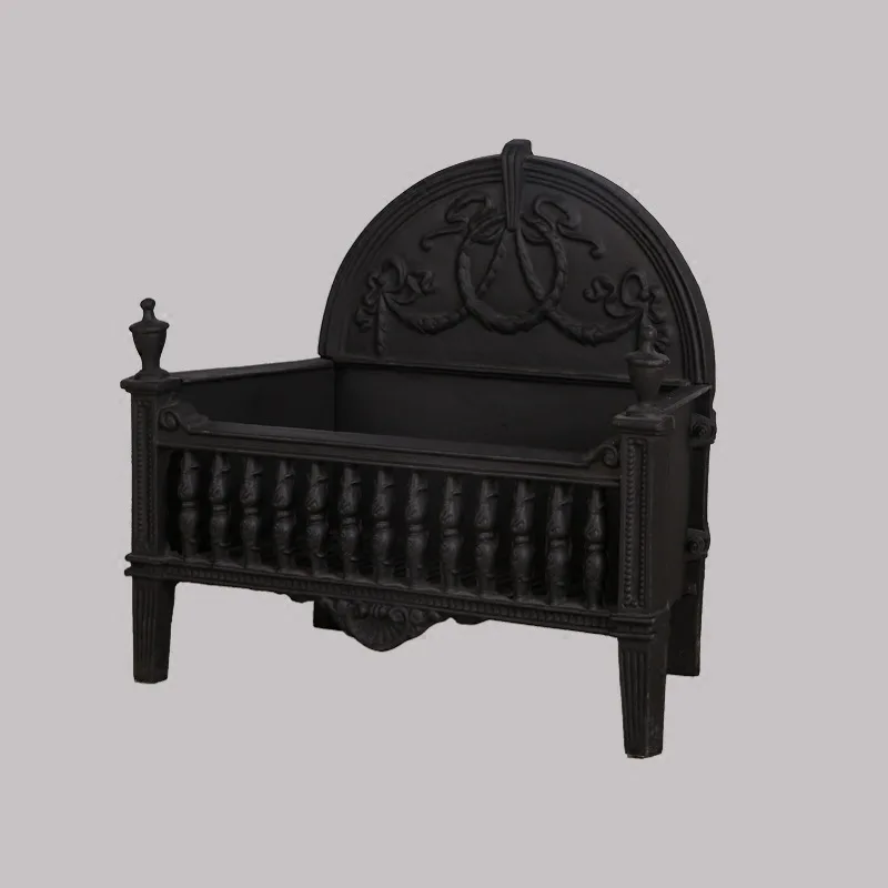 

Fireplace Solid wood heating Real match blue Cast iron firewood basket Fire blue Large fireplace core