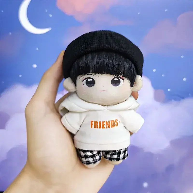 

Limited 10cm Cute Naked Cotton Doll Plush Doll Dress Up Stuffed Figure Doll Toys Wang Yibo Fans Collection Cotton Gift