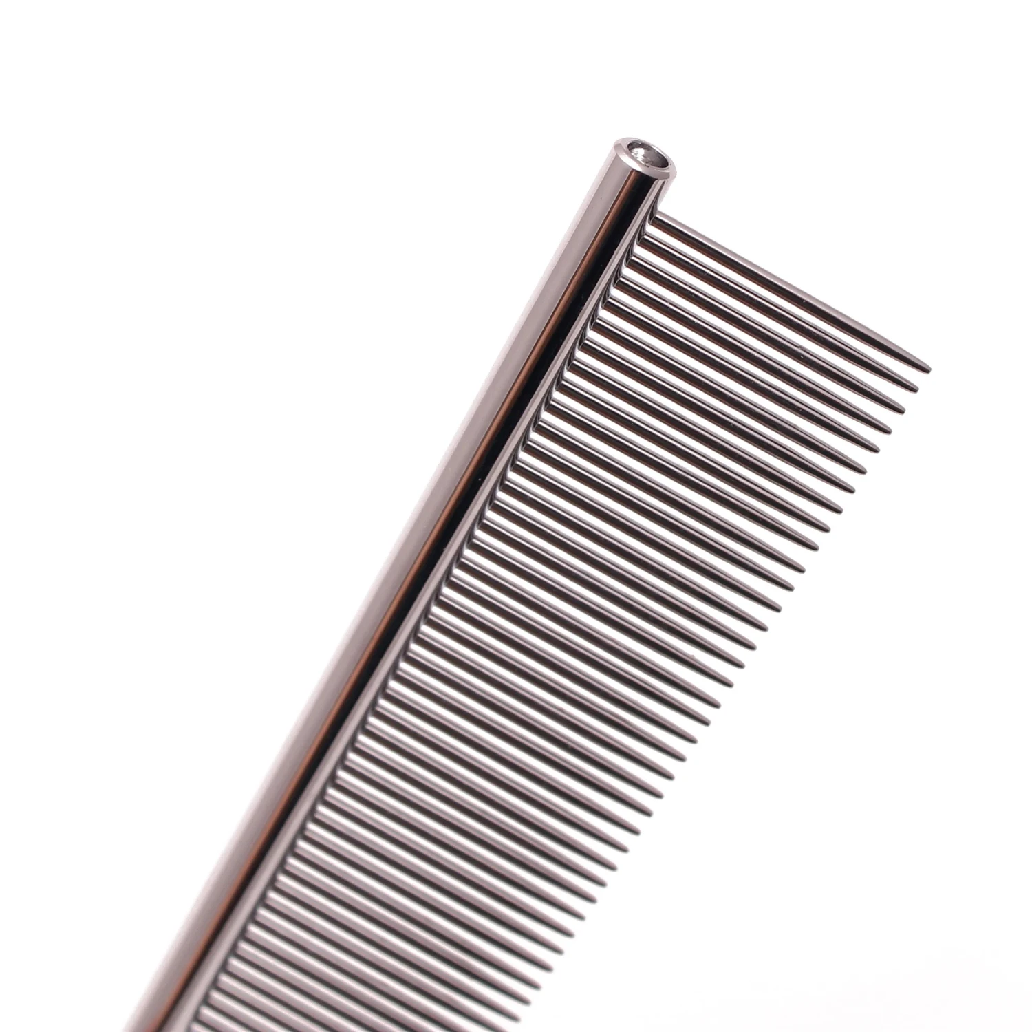 Superior Model C7801 Premium High-Quality Gentle Stainless Steel Pet Grooming Comb for Puppies - Effective Copper Professional H