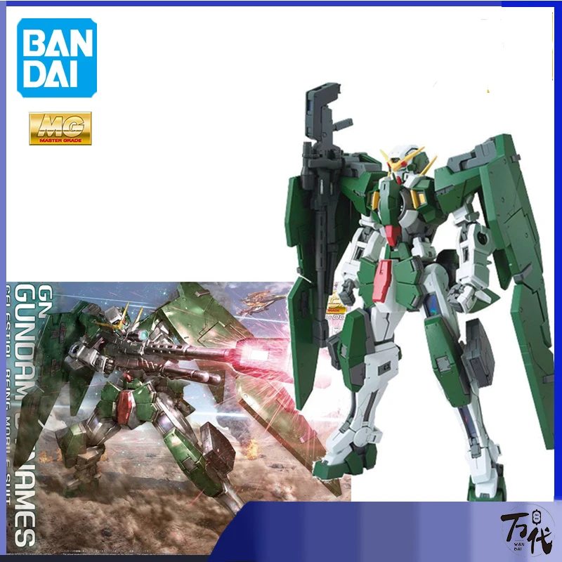 Bandai  Gundam Modell Kit Anime Figur mg 1/100 GN-002 Dynames Gundam Sammlung Action figur für Jungen Spielzeug