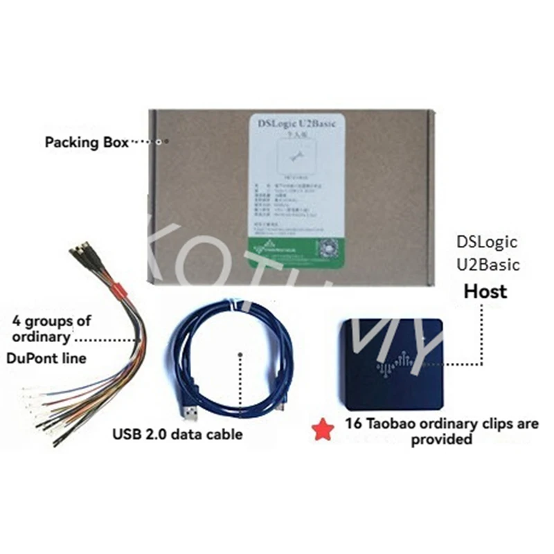 Dslogic Logic Analyzer 5 Times Saleae Bandwidth Up To 400m Sampling 16 Channel Sampling USB Debugging Assistant