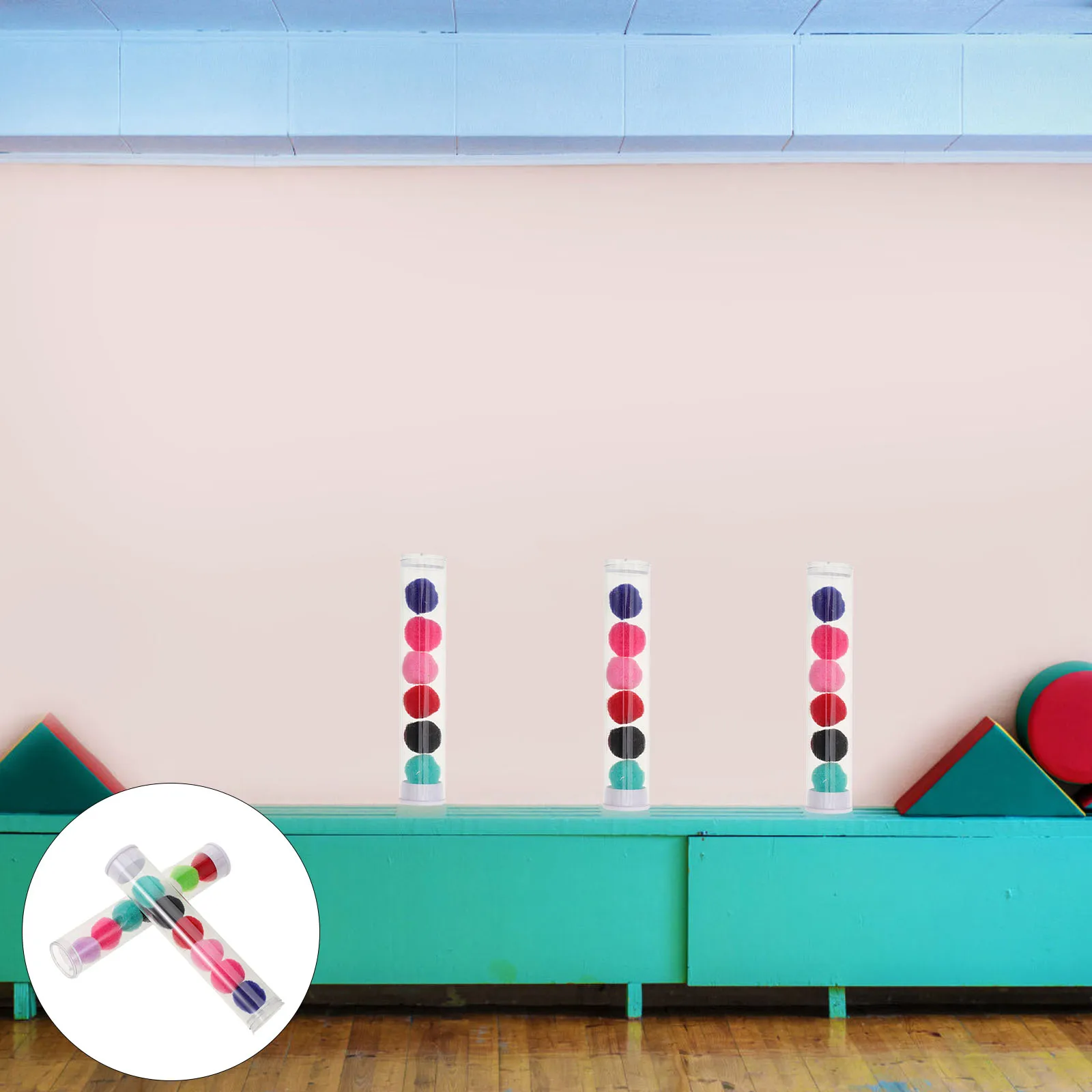 

10 Sets Drinking Water Recorder Tub Kindergarten Pompom Bath Wall Decal Diaper