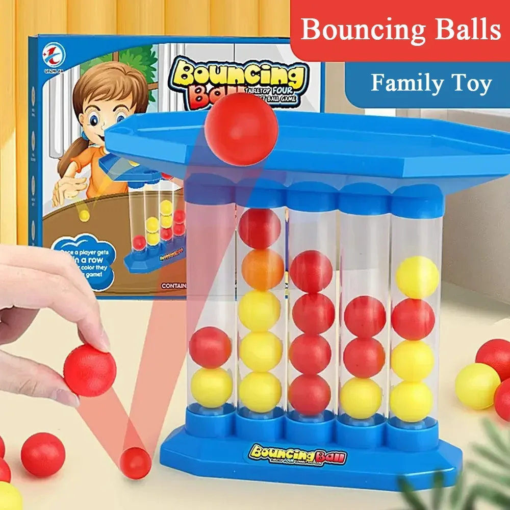 

Four in A Row Bouncing Game Line Up 4 Classic Family Toy Parent-child Interaction Puzzle Catapult Game for Kids and Family Fun