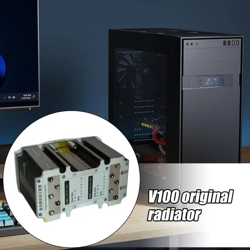 

Thermal Cooling Fan Replacement For V100 SXM2 GPU Graphics Card Accessories F19C