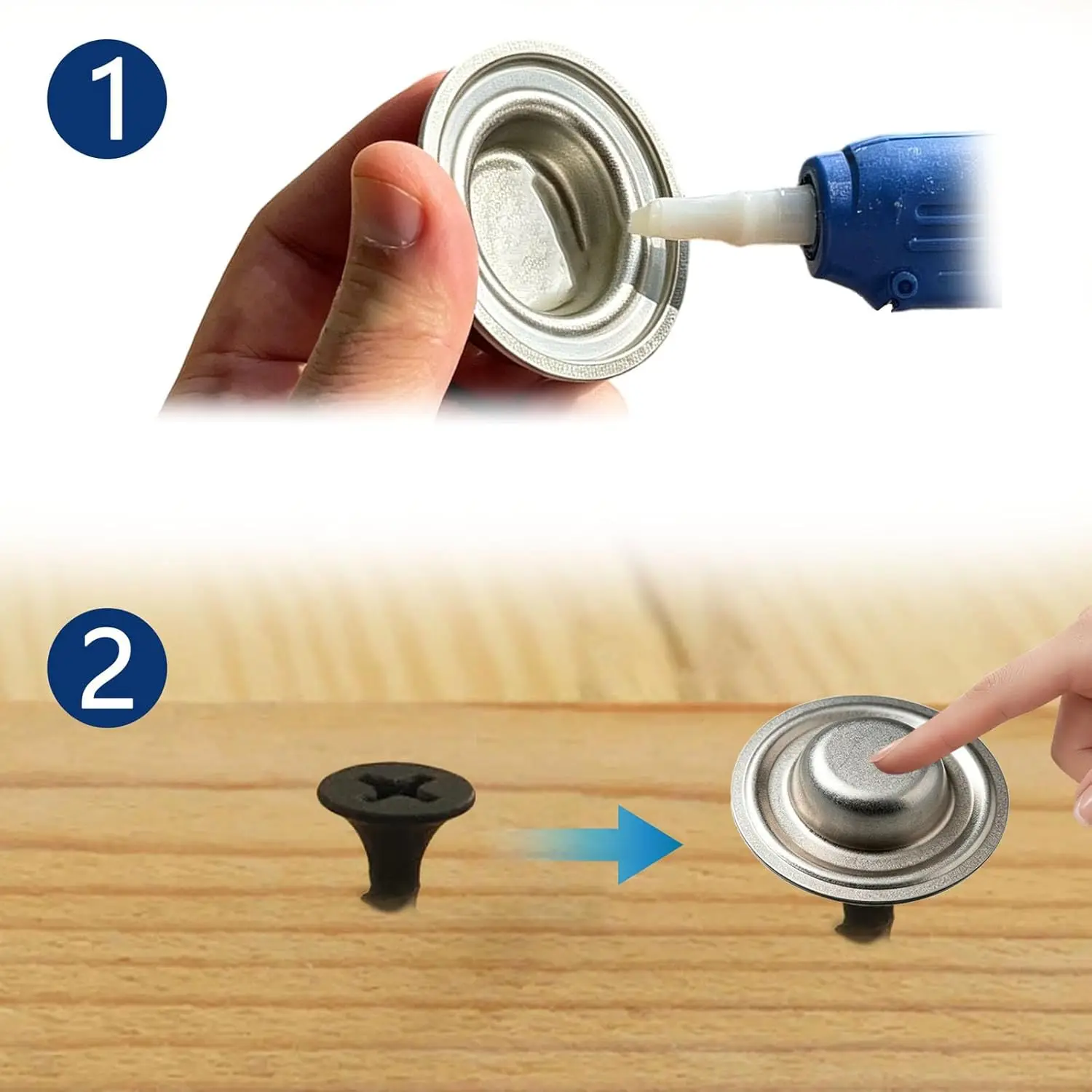 10PCS Metal Roof Bolt Caps, No Screw Removal Seals Over Existing Screws Heads Watertight Screw Caps for Outdoor Siding Garages view 5