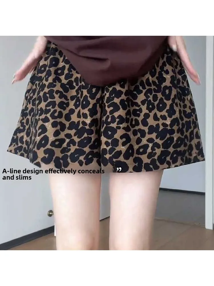 

Casual Sweet Cool Style Women's Short Pants Elastic Waist Slimming Versatile Outdoor Home Dormitory Five-Quarter Thin