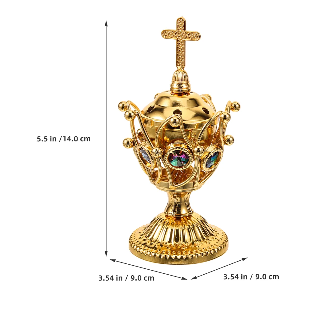 

Burner Incense Electric Censer Vintage Bakhoor for Home Warmer Scented