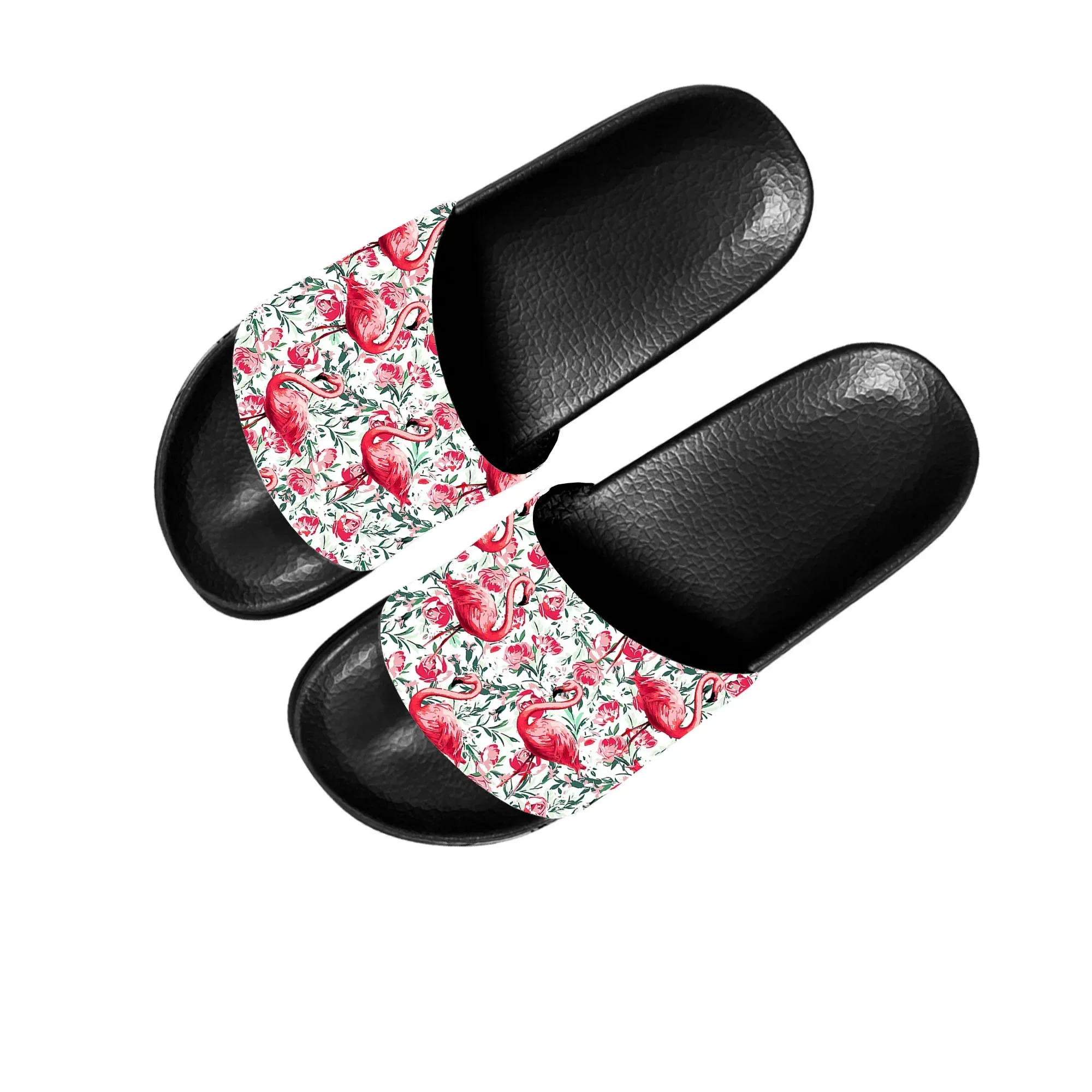 Flamingo Printed Slippers Home Water Shoes Men Women Teenagers Children Bathroom Beach Pool Sandals Custom Made Summer Slipper
