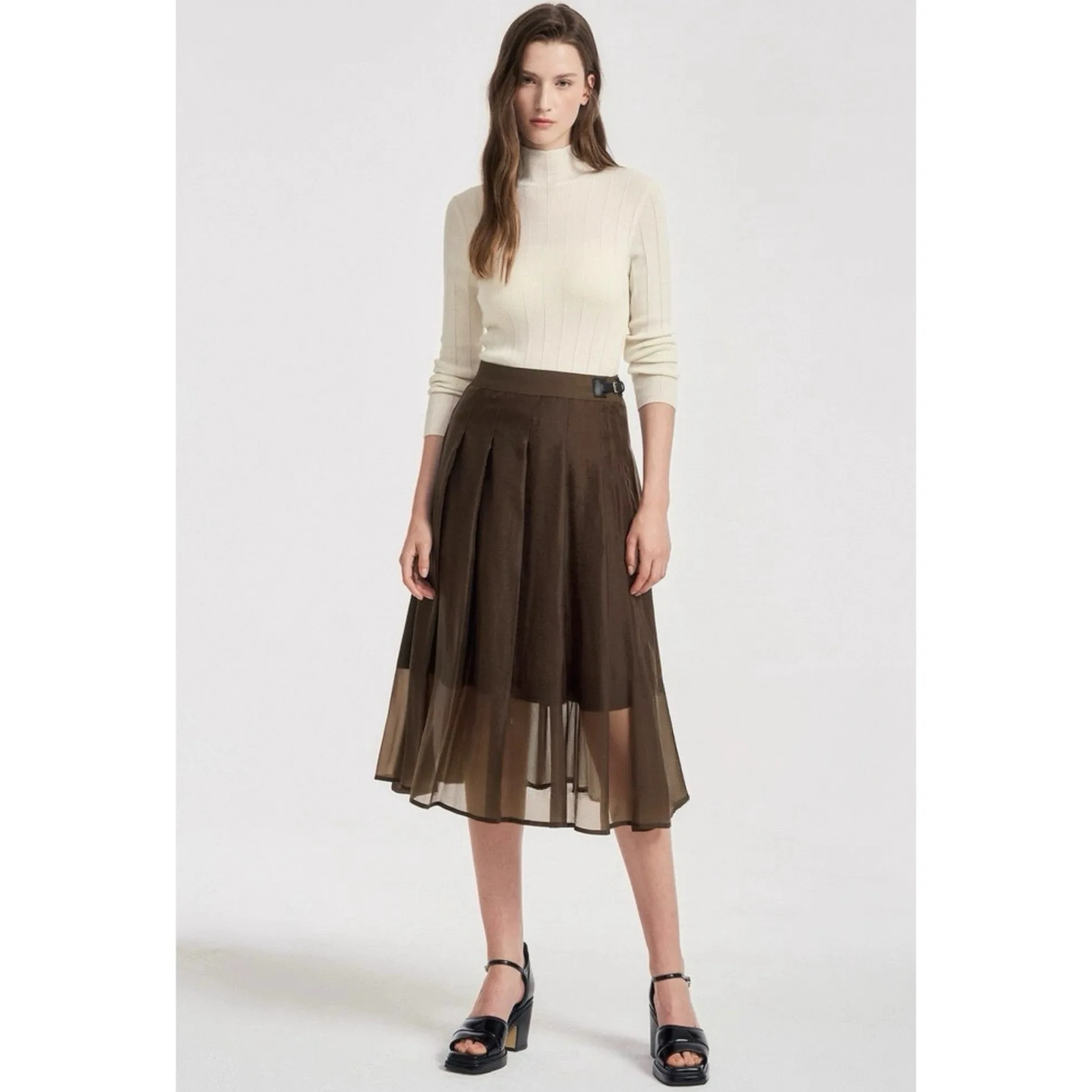 

Slim Fit f High Ne Трикотаж Lemon Cheese Sle Commute Faion Эластичные полосатые два цвета Доступны Универсальные длинные плавки...