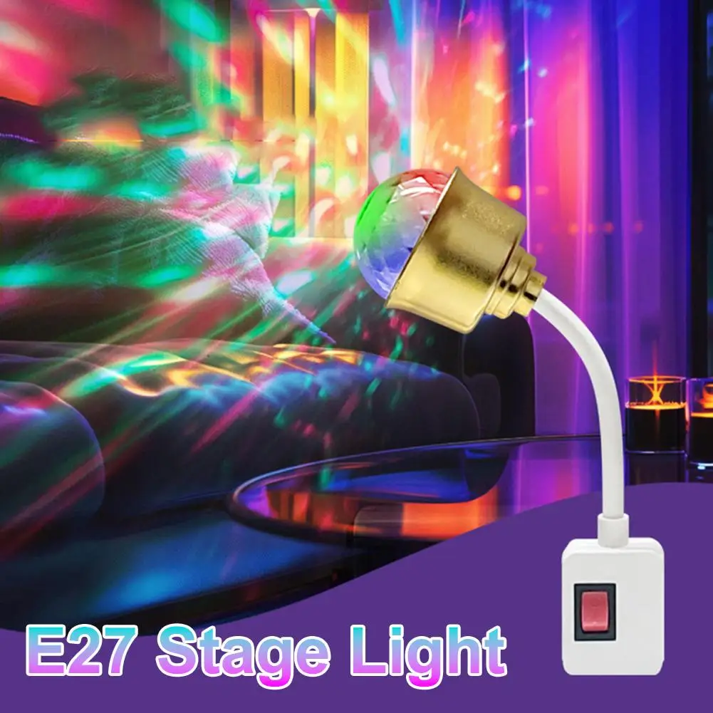 

NEW Colorful Rotating Atmosphere 360 Magic Ball Bulb Aautomatic Stage Effect LED Lamp Night Light For DJ Disco KTV Dance Party