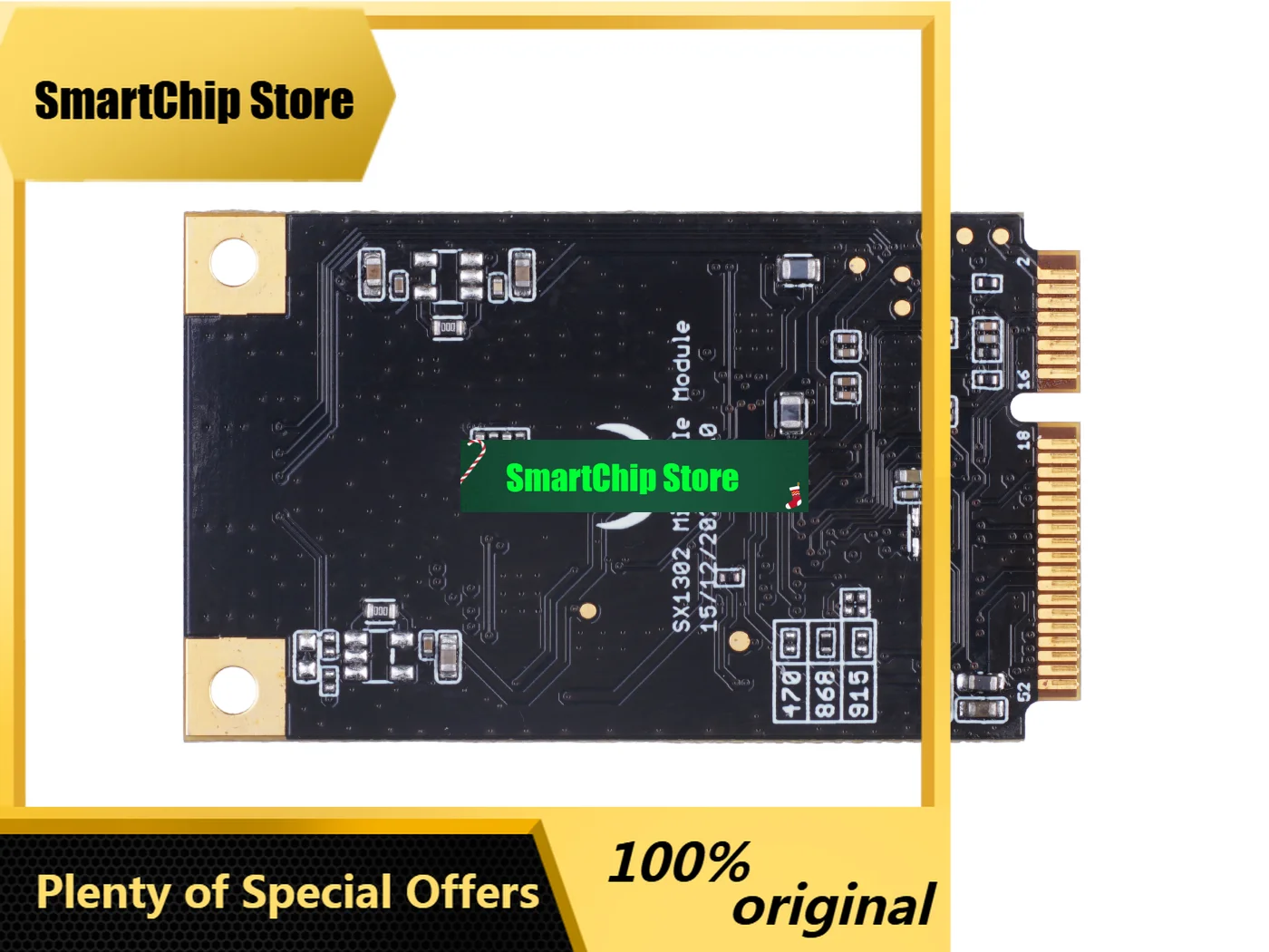 SmCpWio WM1302 LoRaWAN Gateway USB EU868 Semtech SX1302 Mini-PCIe Form Factor CE Certified For IoT LPWAN Network