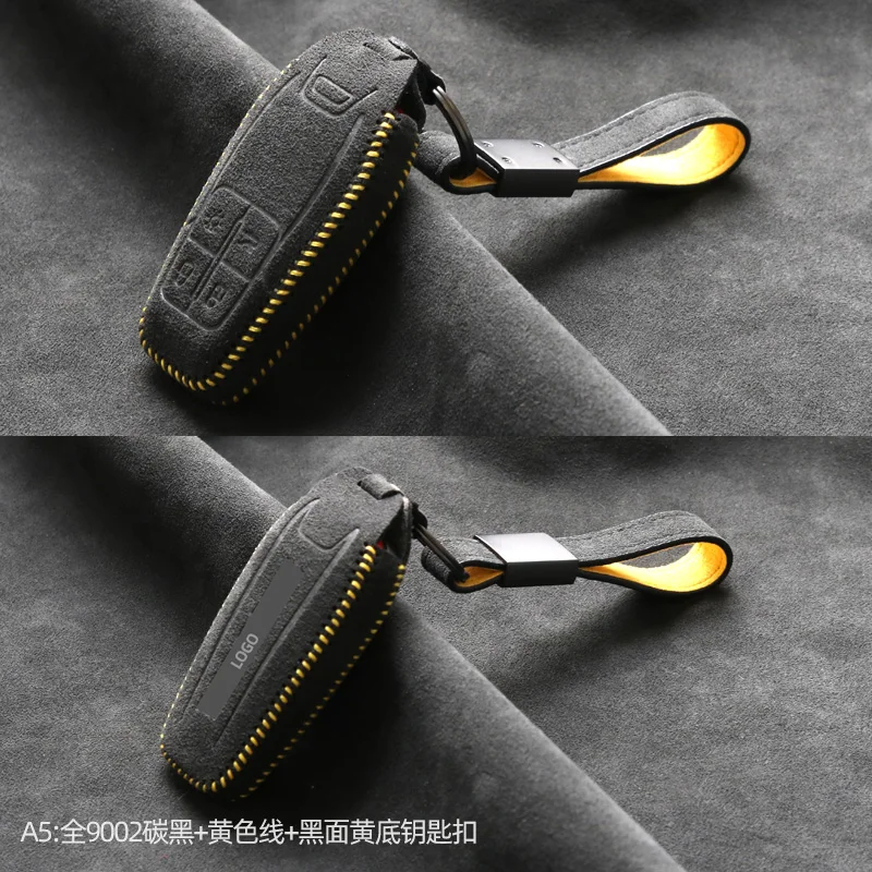 Alcantara Key Fob Cover per Ferrari 488 Roma 812 F8 SF90 Portofino portachiavi portachiavi accessori auto