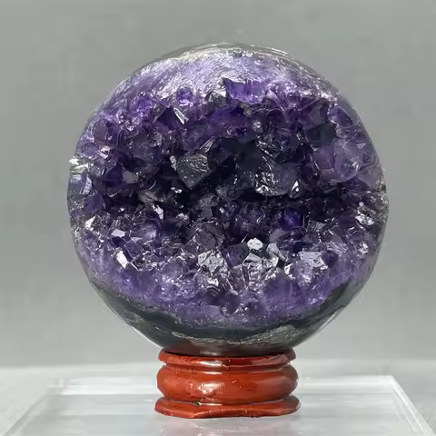 Natural Amethyst Cluster Open Smile Ball Energy Meditation Reiki Treatment Mineral Specimen Wealth Gathering Home Ornaments