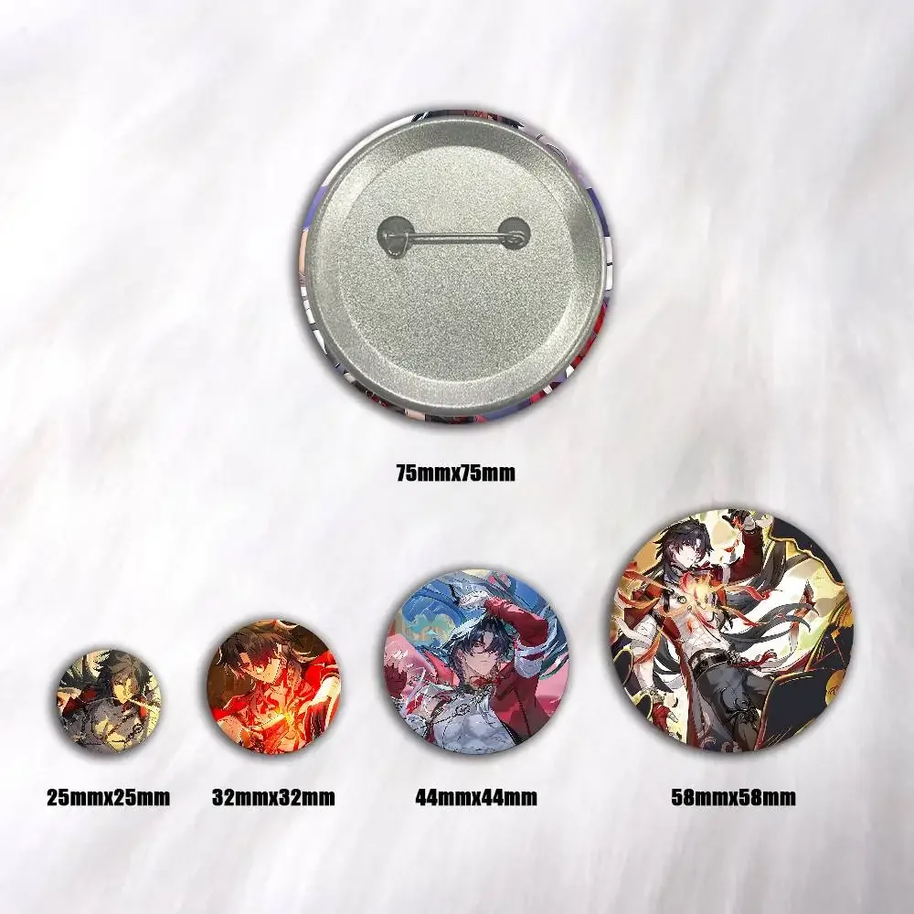 Anime Game Honkai Star Rail Mortenax Blade Badge Tinplate DIY Backpack Clothing Accessories Jewelry Pins