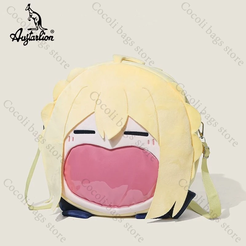 

Game Fate Saber Ita Bag Kawaii Itabag Рюкзак с прозрачным карманом Женский рюкзак Симпатичные рюкзаки Сумки для женщин и мужчин