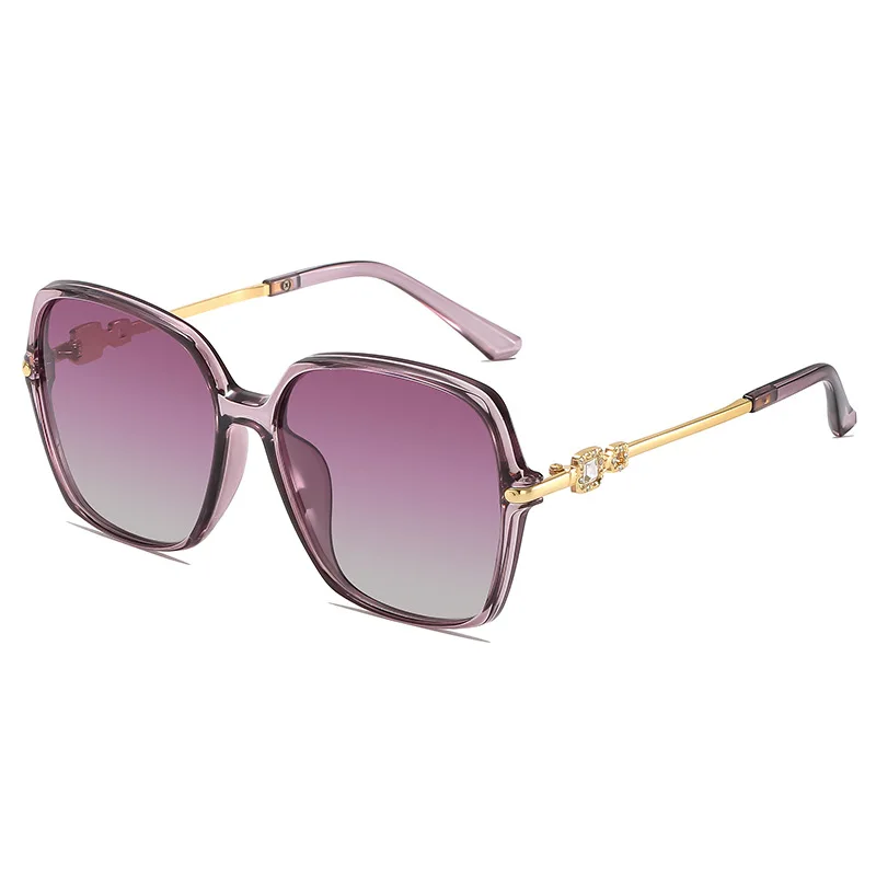 موضة جديدة مربع الاتجاه الاستقطاب النظارات الشمسية النساء إطار كبير نظارات شمسية ملونة الإناث التدرج Oculos ظلال السيدات النظارات