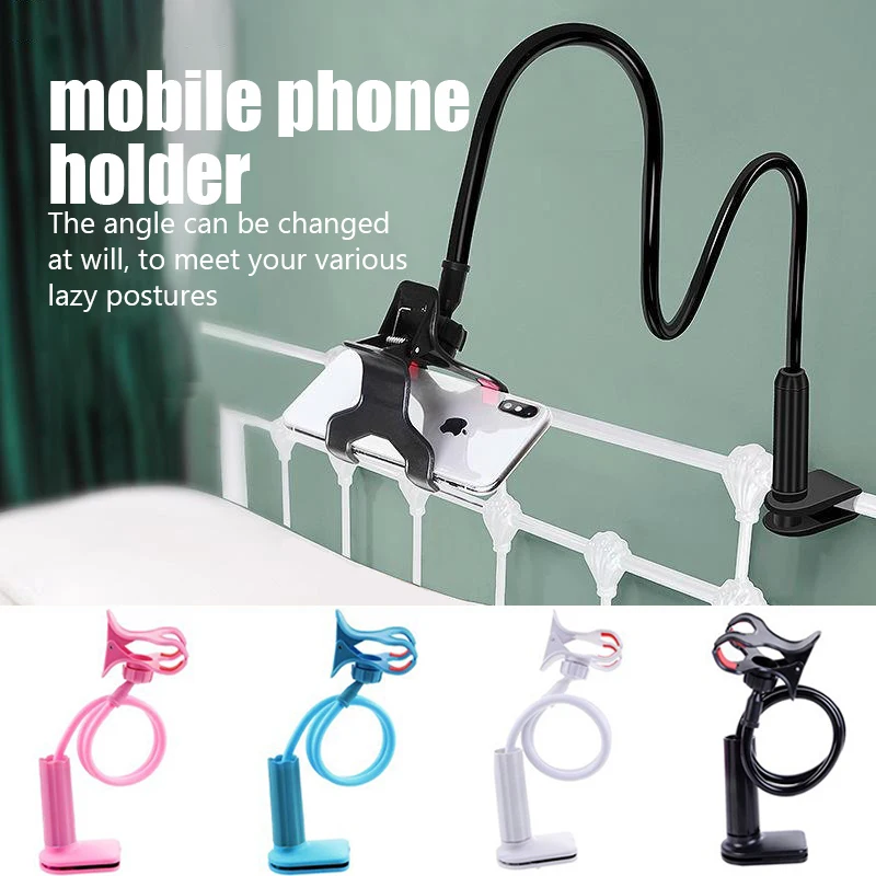 Portable Flexible Lazy Bed Holder Adjustable Mobile Phone Holder for Cell Phone Universal Desktop Stand Desk Mount Phone Bracket