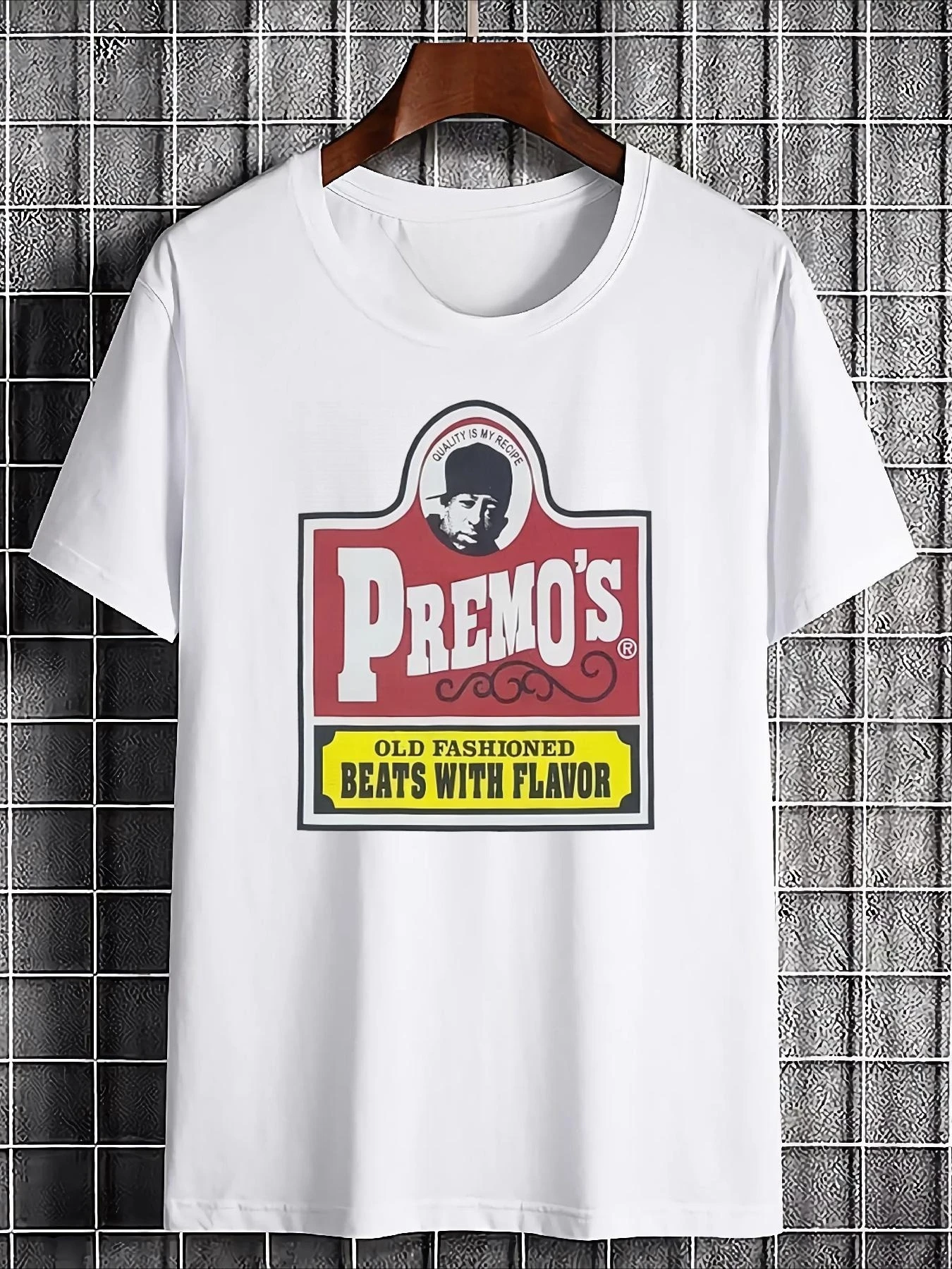 Vintage DJ Premier Hip-Hop T-Shirt – Iconic Logo and Name Print; Unisex Casual Streetwear Style vintage t shirt