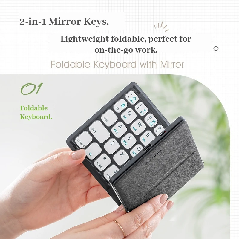 SANWA Wireless Bluetooth Foldable Keyboard Rechargeable Scissor Switch Portable Universal For iPad Tablet Mobile Phone Laptop