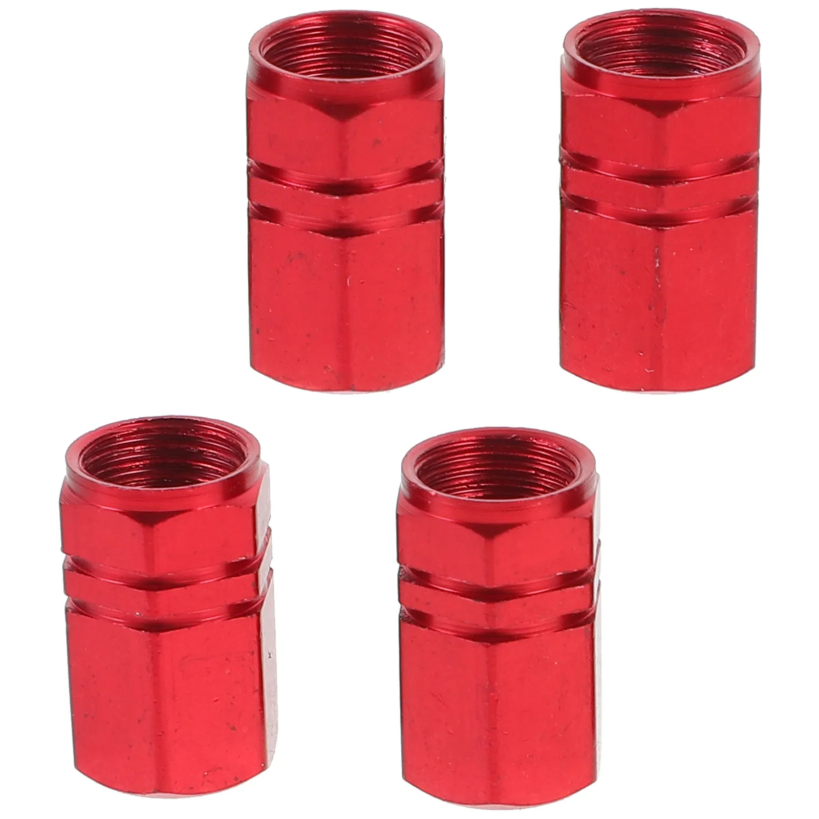 4Pcs Solid Aluminum Alloy Tyre Stem Caps for Cars Trucks Pickups Prevent Leakage Dirt Damage Waterproof Dustproof Auto Tire Cap