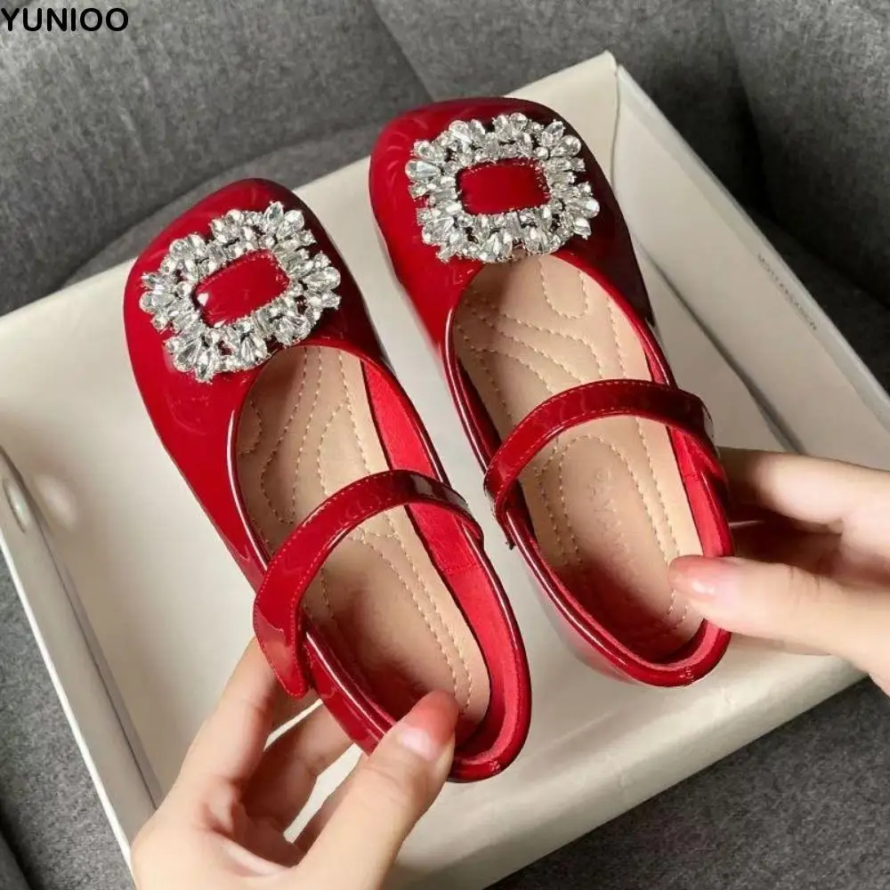 

Детская кожаная обувь из искусственной кожи, обувь Мэри Джейн, детская обувь на мягкой подошве, легкая обувь принцессы без шнуровки для девочек, весенний сезон