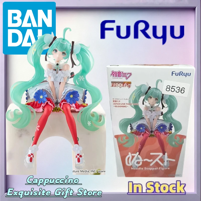 bandai-cadeau-d'anniversaire-figurine-furyu-noodle-stopper-hatsune-miku-de-la-tournee-live-vocaloid-2025-tenue-de-concert-florale