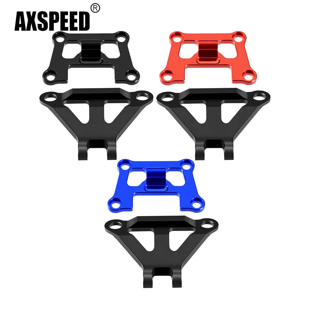 AXSPEED  Aluminum Alloy Strengthen Rear Bulkhead Link Front Bumper Mount for Traxxas 1/16 Mini Maxx 2S RC Car Upgrade Parts