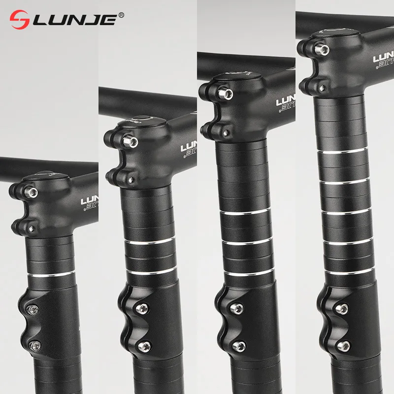 Bicycle Handlebar Vertical Height Extender High-strength Aluminum Alloy Riding Comfort Adjustable Height Handlebar Increaser