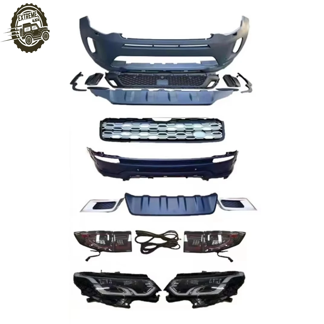 

Car Body Kit for Land Rover Range Rover Discovery Sport 2016-2019 to 2020 Front Rear Bumper with Grille,headlights, Taillights