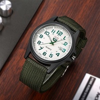 SOKI Casual Nylon Strap Number Date Quartz Wristwatch Fashion Watch For Man Simple Sport Style Male Clock Ideal Choice For Gifts
