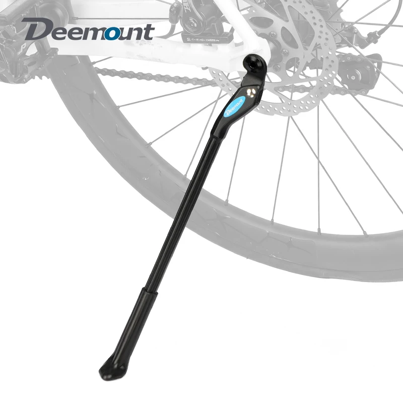 Deemount Fahrradständer für Thru-Axle-Montage, Seitenständer aus Aluminiumlegierung für Rennrad und MTB 26-29 Zoll, Fußstütze.