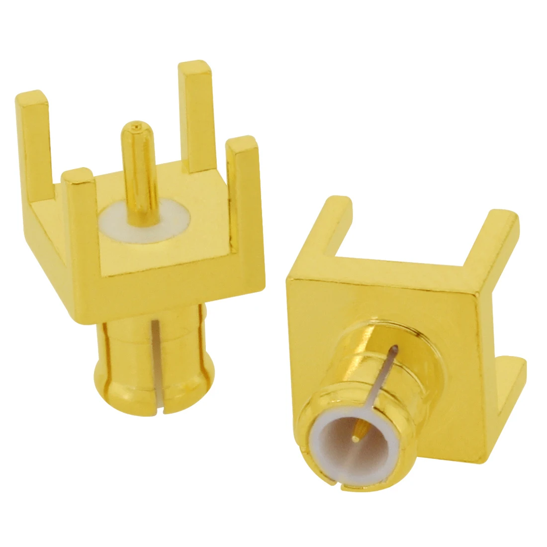 10pcs MCX  Male Plug  RF Coax Connector Through Hole PCB Mount  Straight  Goldplated Wholesale New