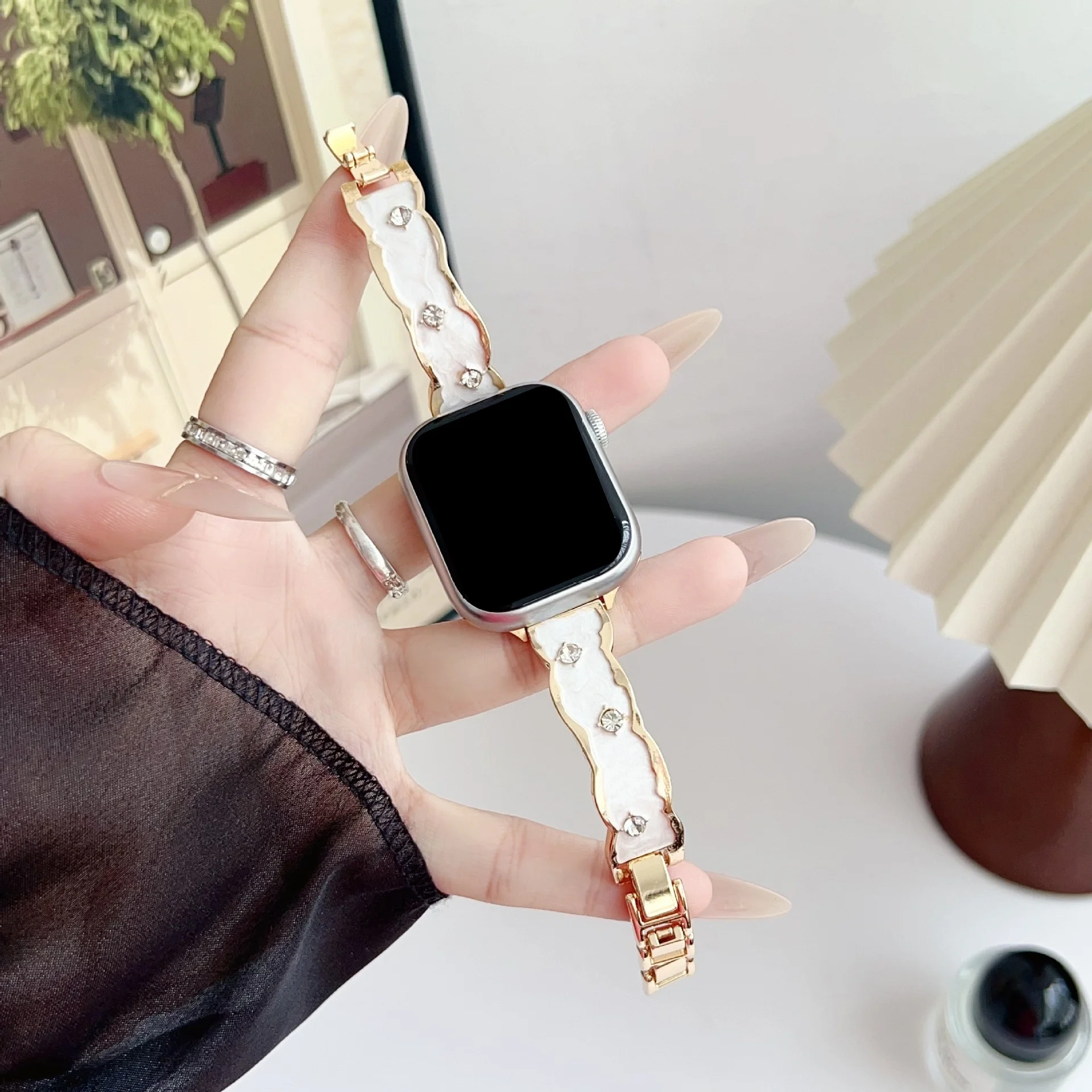 1 قطعة جديد المينا بالتنقيط النفط سوار حزام مناسبة ل 38/40/41/42/44/45/46/49 مللي متر أشرطة ساعة أبل ، متوافق مع Ultra/S10/9/8/7/6