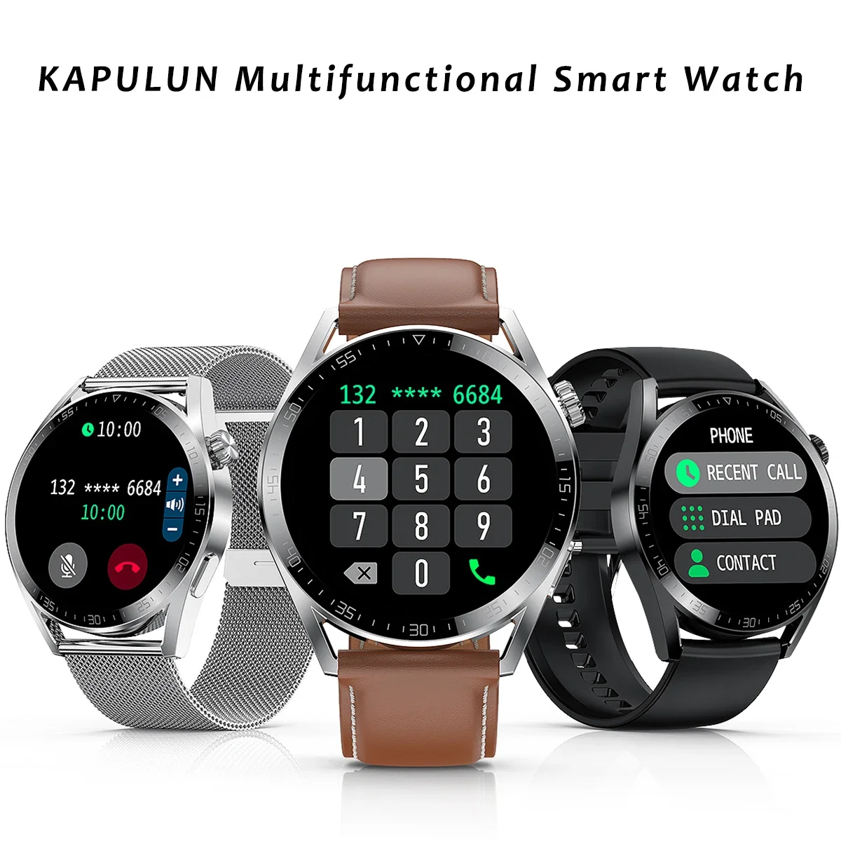 

KAPULUN Smart Watch for Men Women, 1.36" HD Smartwatch (Answer/Make Call), Activity Tracker with Health Monitor, IP67 Waterproof