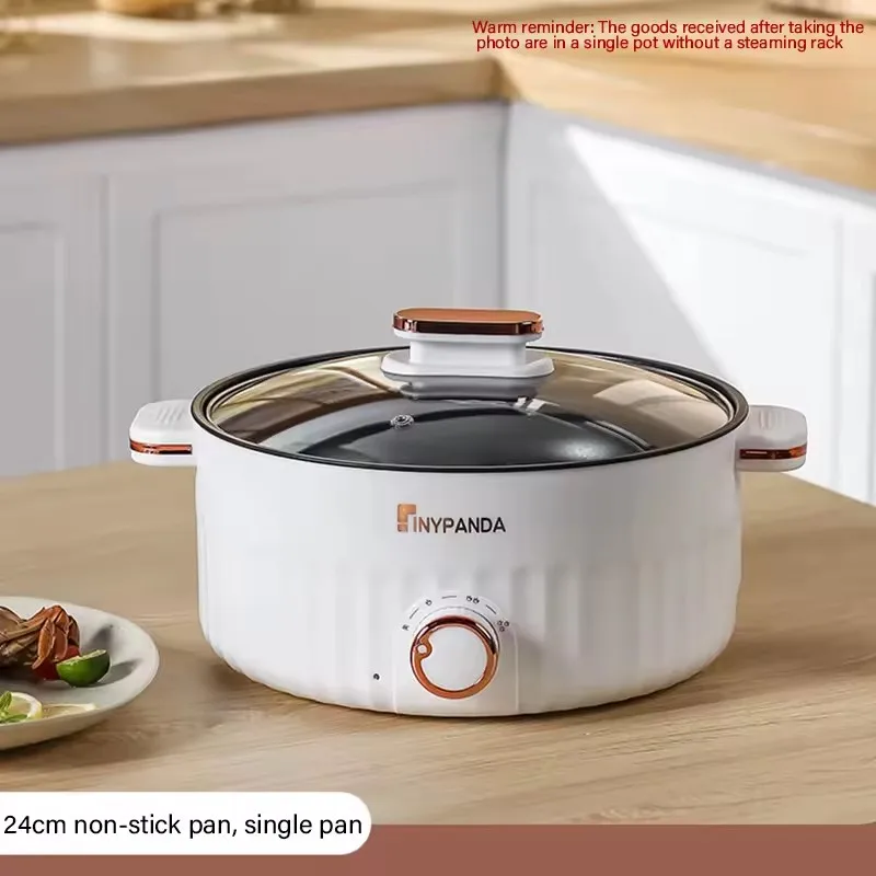 Electric Portable Multifunctional Cooker Household Double Layer Hot Pot Mini Non-stick Cookware for Kitchen and Home Appliance view 5