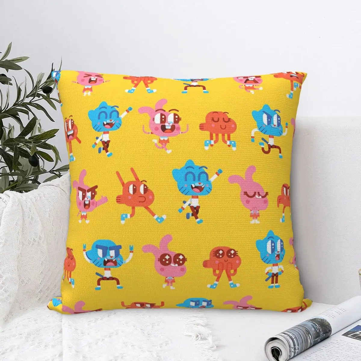 Gumballs Pillow Cases Video Game Cushion Covers Customized Decor Pillowcase for Bed 40x40cm