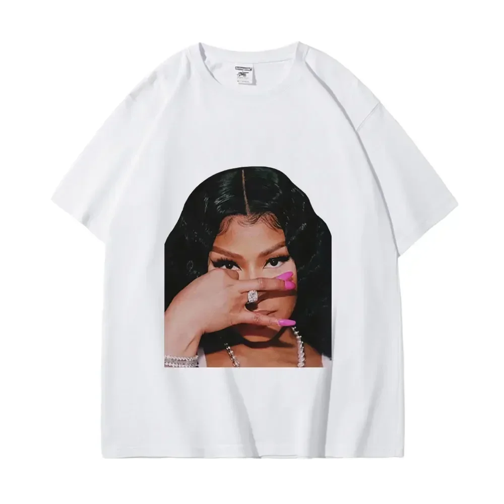 Hot Rapper Nicki Minaj Graphic T Shirts Men Women Hip Hop Vintage Short Sleeve T-shirt Summer Street Fashion Oversized T-shirts