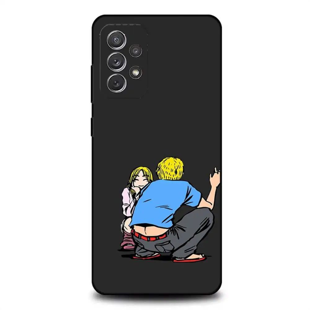 Funda de teléfono G-Great Teacher Onizuka GTO para Samsung S 25,24,23,22,30,21,10,9,Ultra,Plus,Lite,FE,4,5G, funda blanda negra