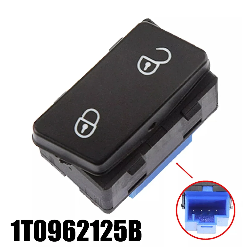 Car Central Door Lock Unlock Switch Control Button Central Door Lock Unlock Switch Button 1T0962125B 1T0962125 For Touran 2004 +